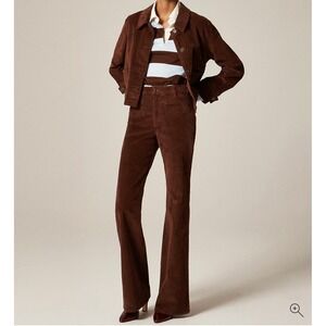J. CREW NWT Vintage Flare Pant Size 25 French Press Brown Corduroy